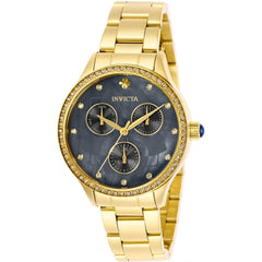 Invicta Women's Watch - Wildflower Gunmetal Oyster Dial Yellow Gold Bracelet | 29097