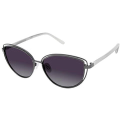Isaac Mizrahi Women's Sunglasses - Gun Metal Cat Eye Frame | ISAAC MIZRAHI 30247 GU