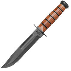 Ka-Bar Fighting Knife - USMC The Legend Full-Size Fixed Plain Edge Blade | KB5017