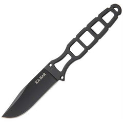 Ka-Bar Fixed Knife - 2.5 inch Black Clip Point Blade Skeleton Handle | KB1118BP