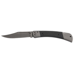 KA-BAR Folding Knife - Black and Grey Handle Hunter Lockback Y Pocket Clip | 3189