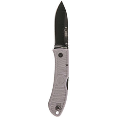 Ka-Bar Folding Knife - Dozier 3 inch Black Plain Blade and Zytel Handle | KB4062GY