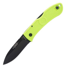 Ka-Bar Folding Knife - Dozier Drop Point Steel Blade Zombie Green Handle | KB4062ZG