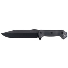 KA-BAR Knife - Becker Combat Utility Black Clip Point Fixed Blade, 12 3/4 Inch | BK7