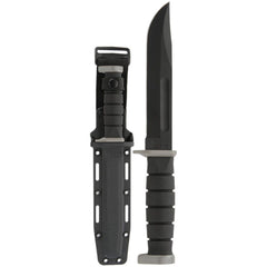 KA-BAR Knife - D2 Extreme Clip Point Fixed Flat Blade Black Kraton G Handle | 1292