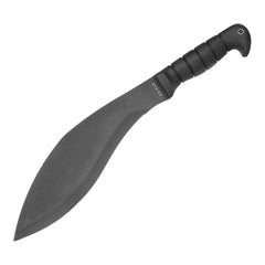 Ka-Bar Machete Knife - Black 1085 Carbon Steel Kukri Blade Kraton G Handle | KB1249