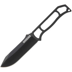 Ka-Bar Neck Knife - Becker Clip Point Plain Blade Black Skeleton Handle | KB0023BP