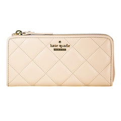 Kate Spade PWRU4230-689 Emerson Place Nisha Zip Around Women's Soft Rosette Leather Wallet