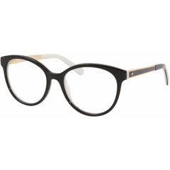 Kate Spade Women's Eyeglasses - Black White Round Frame | KATE SPADE CAYLEN 0S0T