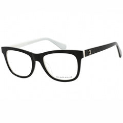 Kate Spade Women's Eyeglasses - Clear Demo Lens Black/White Frame | JACKALYN 0807 00
