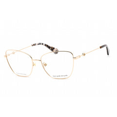 Kate Spade Women's Eyeglasses - Clear Demo Lens Gold Metal Cat Eye Frame | JOURNEE J5G
