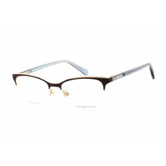 Kate Spade Women's Eyeglasses - Half Rim Brown and Turquoise Plastic | BRIEANA 07J5 00