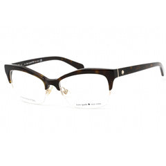 Kate Spade Women's Eyeglasses - Half Rim Havana Cat Eye Shaped Frame | Lyssa 0086 00