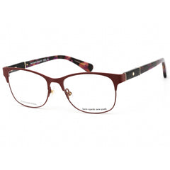 Kate Spade Women's Eyeglasses - Matte Burgundy Rectangular Frame | Benedetta 07BL 00