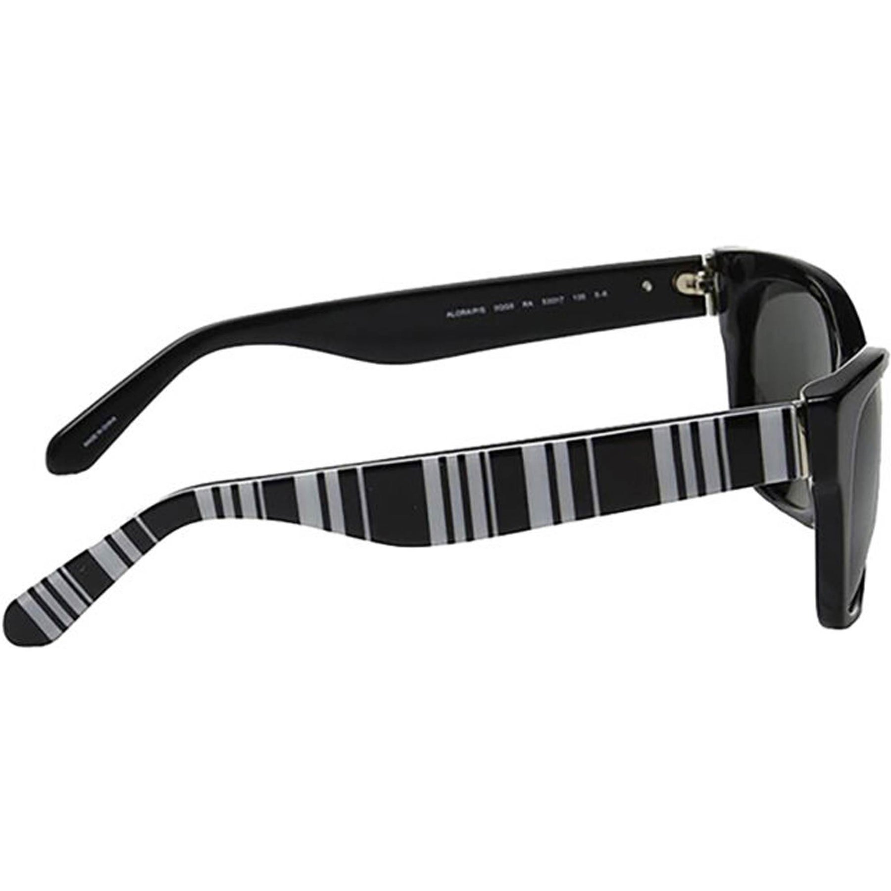 - Kate Spade Alora Polarized Sunglasses Kate Spade Alora Polarized Black w/ White Stripe – Eyedictive main image 3