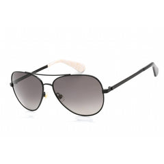 Kate Spade Women's Sunglasses - Black Pattern Brown Metal Frame | AVALINE2/S 07YQ WJ
