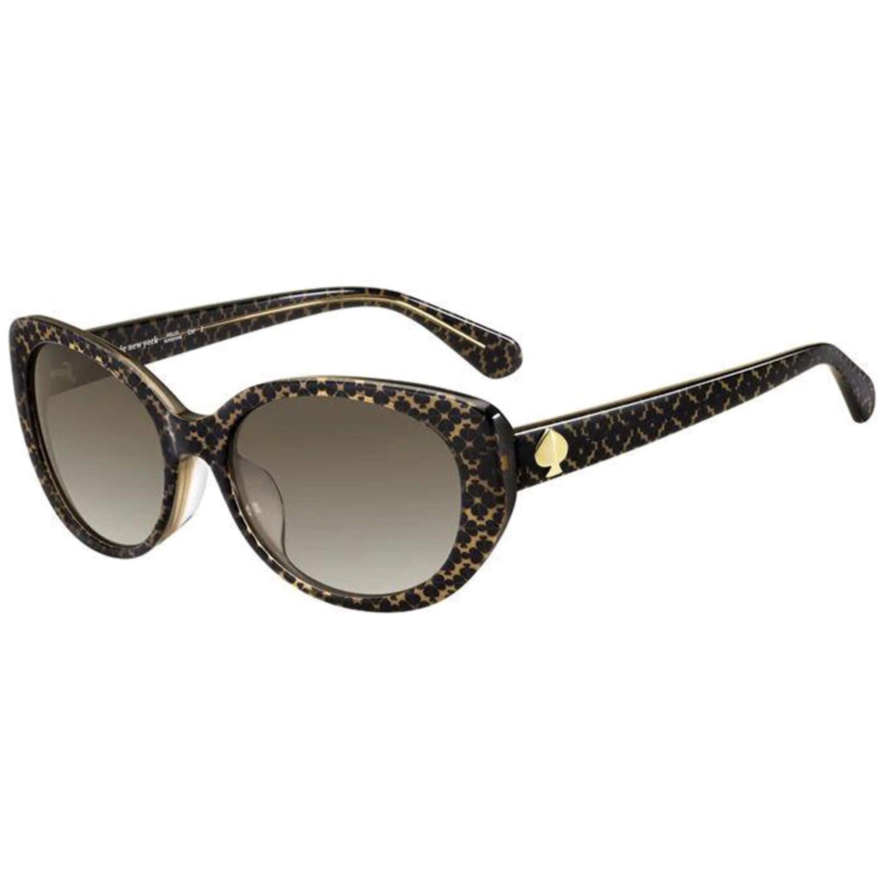 kate spade Brown Gradient Cat-Eye Women\'s Sunglasses Kate Spade MELANIE Polarized Sunglasses Havana Tortoise Gold  main image 4
