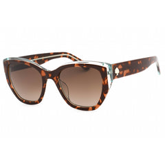 Kate Spade Women's Sunglasses - Dark Havana Green Cat Eye Plastic | YOLANDA/S 0YN2 HA