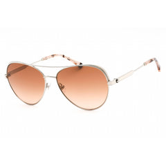 Kate Spade Women's Sunglasses - Full Rim Silver Metal Aviator | KATALINA/G/S 0YB7 HA