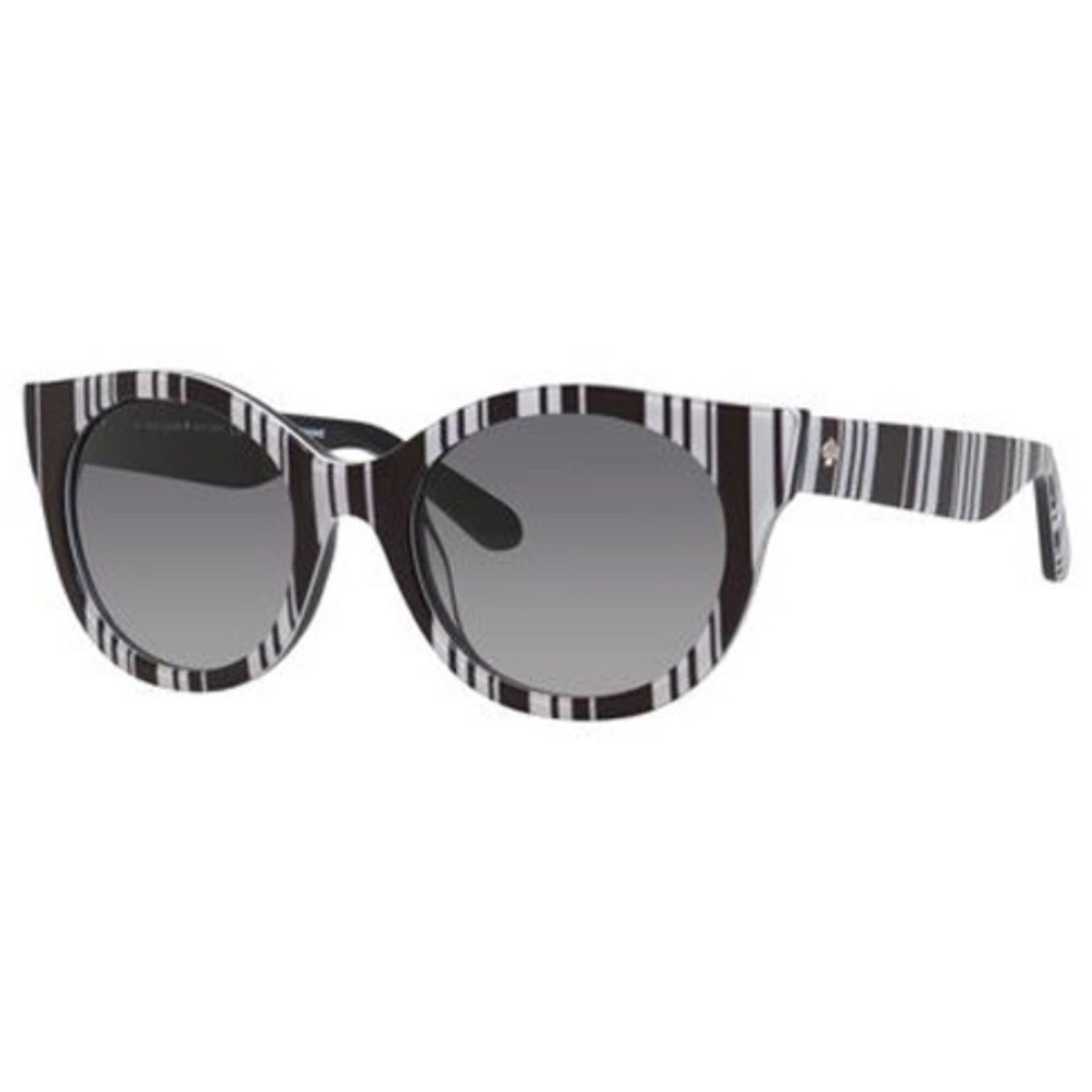 kate spade Black and Gray Gradient Women\'s Sunglasses Kate Spade Keesey Women Black Round Sunglasses 0807-9O Dark  main image 3