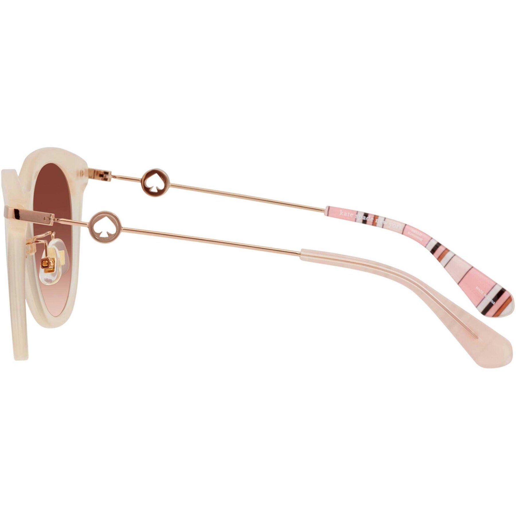 Kate Spade Kinsey/S 0Y19 Tortoise on Pink Frame Brown Gradient Lens Sunglasses kate spade new york Pink Brown Sunglasses for Women for sale  main image 4