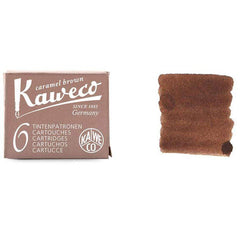Kaweco Fountain Pen Ink Cartridges - 6 Pieces Caramel Brown | 10000259