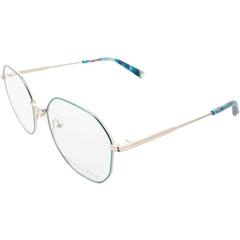 Kendall + Kylie Women's Eyeglasses - Aqua Metal Geometric Frame Demo Lens | KKO204 444