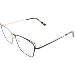 Kendall + Kylie Women's Eyeglasses - Blue Metal Cat Eye Frame Demo Lens | KKO181G 412