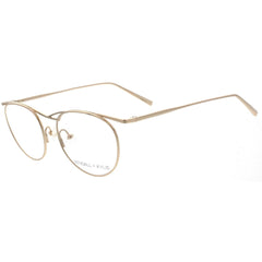Kendall + Kylie Women's Eyeglasses - Shiny Gold Metal Frame Demo Lens | KKO194 ALI 719