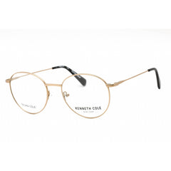 Kenneth Cole New York Women's Eyeglasses - Pale Gold Metal Round Frame | KC0332 032