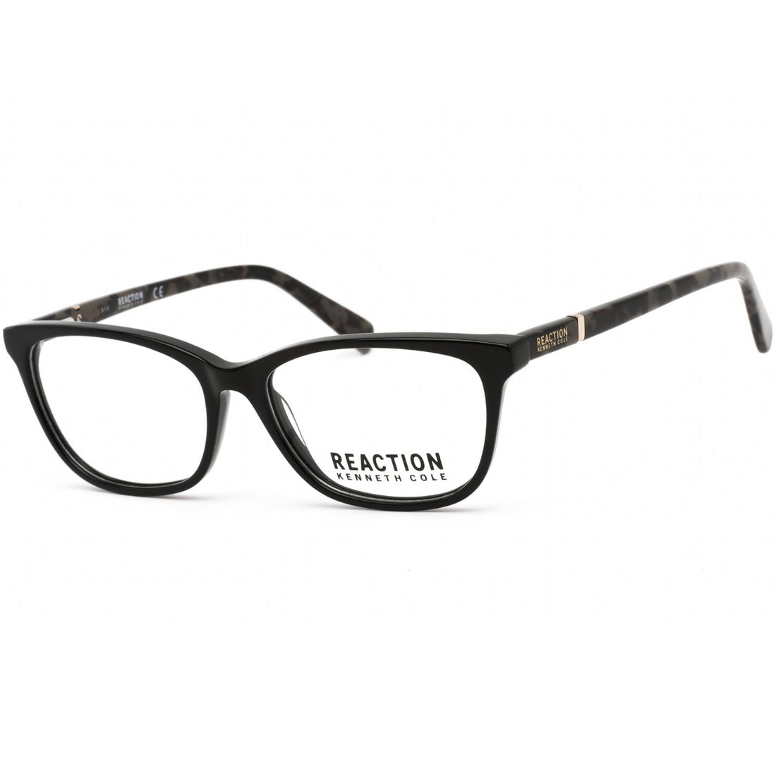 Kenneth Cole Reaction Men's Eyeglasses - Shiny Black/Grey Plastic Frame ...