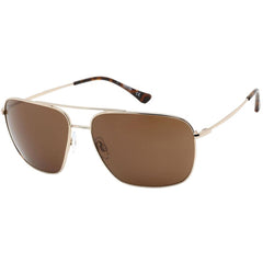 Kenneth Cole Reaction Men's Sunglasses - Brown Lens Gold Metal Frame | KC2947 32E