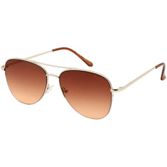 Kenneth Cole Reaction Men's Sunglasses - Gradient Brown Lens Gold Frame | KC2954 32F