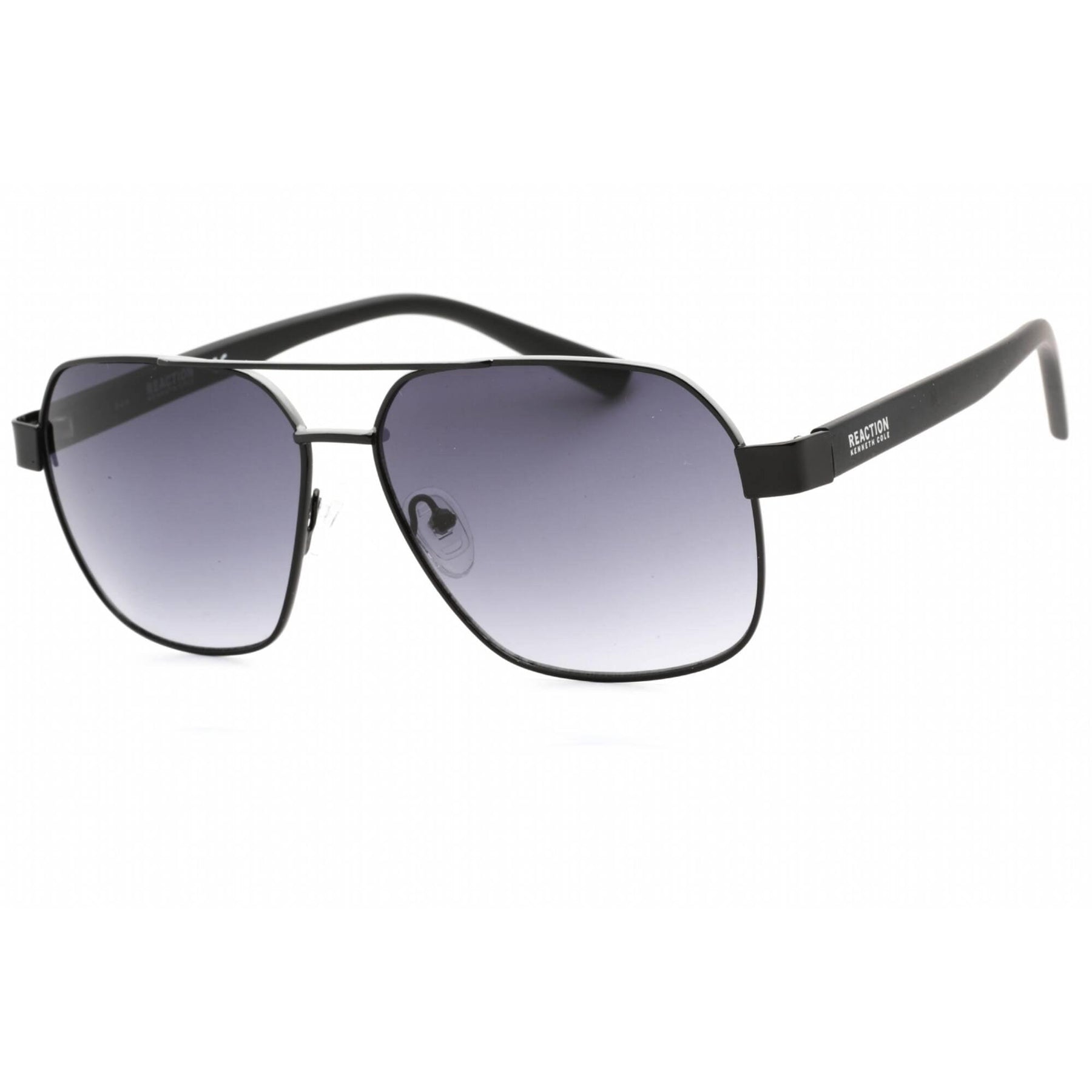 Kenneth Cole Reaction Women's Sunglasses Shiny Black Aviator Frame KC2843 01B