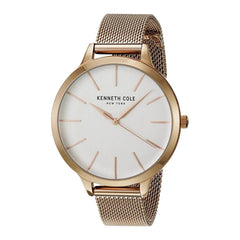 Kenneth Cole Women's Mesh Bracelet Watch - Classic Rose Gold Steel | KC15056014