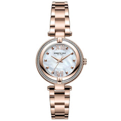 Kenneth Cole Women's Quartz Watch - Classic MOP Dial Rose Gold Bracelet | KC51052001