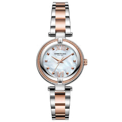 Kenneth Cole Women's Quartz Watch - Classic MOP Dial Two Tone Bracelet | KC51052002