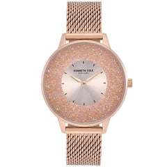 Kenneth Cole Women's Watch - Classic Pink Crystal and Rose Gold Tone Dial | KC51053003