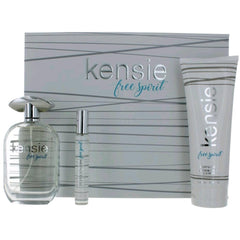 Kensie Women's Gift Set - Free Spirit EDP, Travel Spray and Body Lotion, 3 Piece