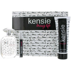 Kensie Women's Loving Life Gift Set - Fruity Floral Woody Fragrance Notes, 3 Piece