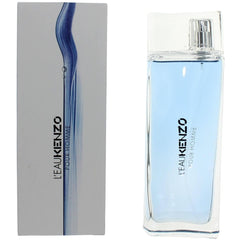 Kenzo Men's Eau De Toilette Spray - L'eau Yuzu, Lemon, Green pepper Top Notes, 3.4 oz