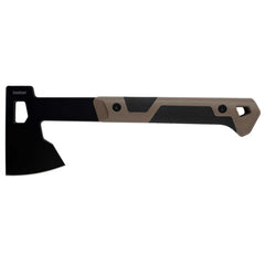 Kershaw Axe - Deschutes Black Blade Tan GFN and Rubber Grip Handle, 14 inch | KW1075X