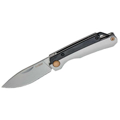 Kershaw Folding Knife - Esteem Black and Silver Handle with Lanyard Hole | KW2032