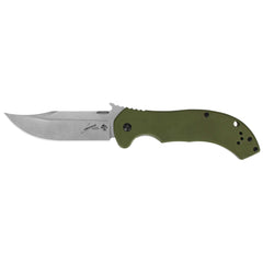 Kershaw Pocket Knife - CQC-10K Bowie Plain Edge Steel Blade Frame Lock | KW6030