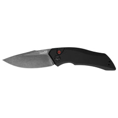 Kershaw Pocket Knife - Launch 1 BlackWash Drop Point Steel Blade Automatic | KW7100BW