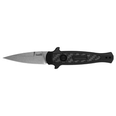 Kershaw Pocket Knife - Launch 12 Stiletto Spear Point Plain Edge Steel Blade | KW7125