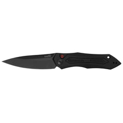 Kershaw Pocket Knife - Launch 6 Drop Point Plain Edge Black Handle Blade | KW7800BLK