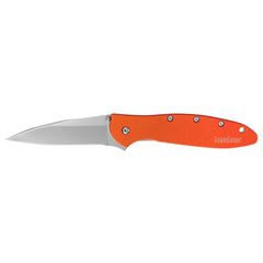 Kershaw Pocket Knife - Leek Drop Point with Orange Handle and Liner Lock | KW1660OR