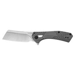 Kershaw Pocket Knife - Static Cleaver Plain Edge Steel Blade with Frame Lock | KW3445