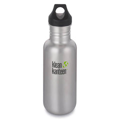 Klean Kanteen Bottle - Classic Stainless Steel with Loop Cap, 40oz